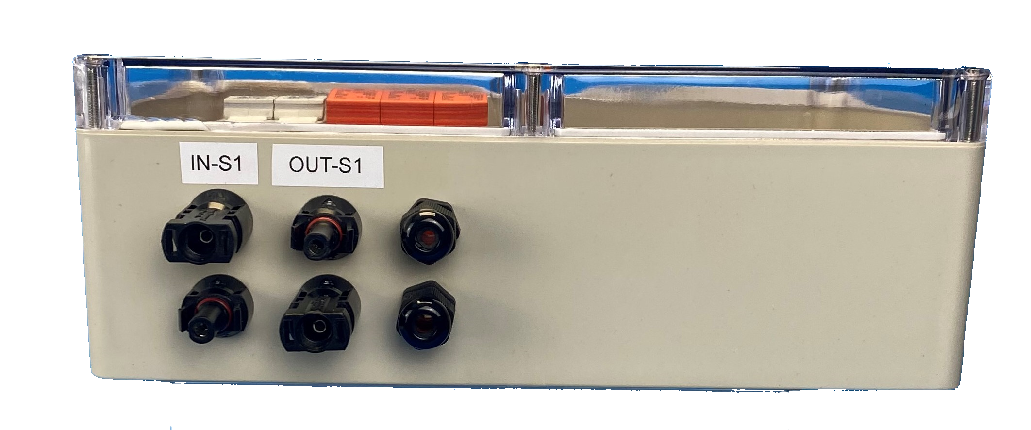 DC-Generatoranschlusskasten MC-4 / 1-String / Vorsicherung / 1 MPP / T1+T2 oder T2