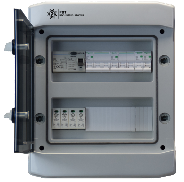 Anschlussverteiler für Wärmepumpen / Unterverteiler Wärmepumpe / Light-Series / FI-Typ B / Überspannungsschutz / §14a EnWG