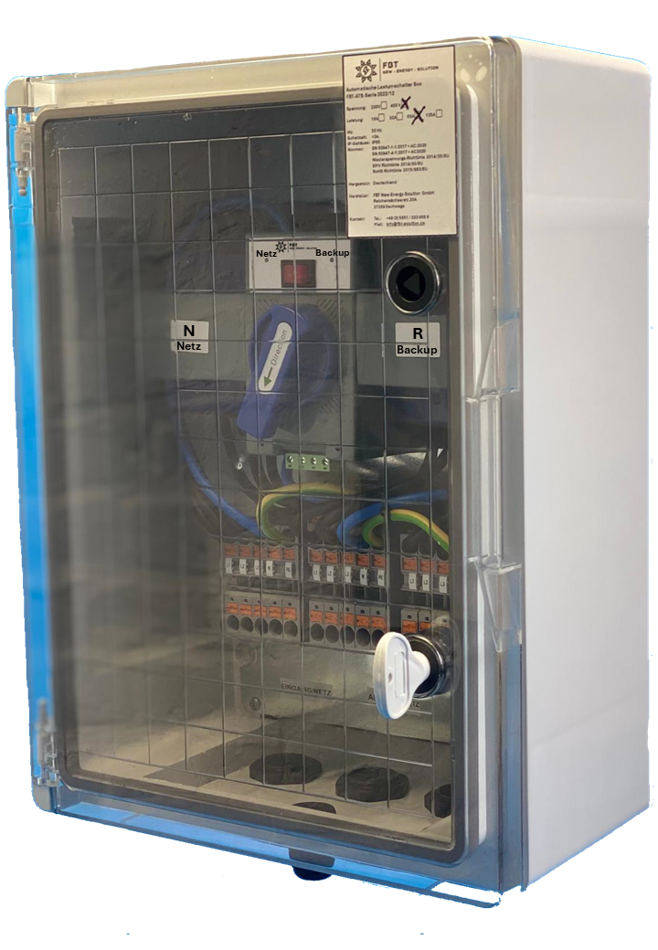 ATS-BOX / 63A / ATS-Schalter / Automatischer Transferschalter / Solarumschalter